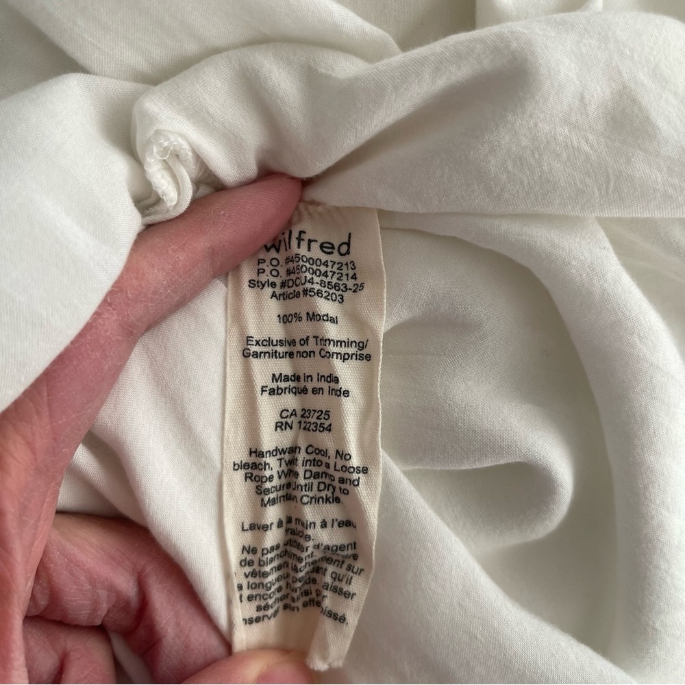 Aritzia Wilfred Allier Boho Peasant Dress in White Oak | Small - Picture 9 of 10